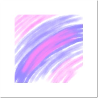 Pink purple watercolor abstract art Posters and Art